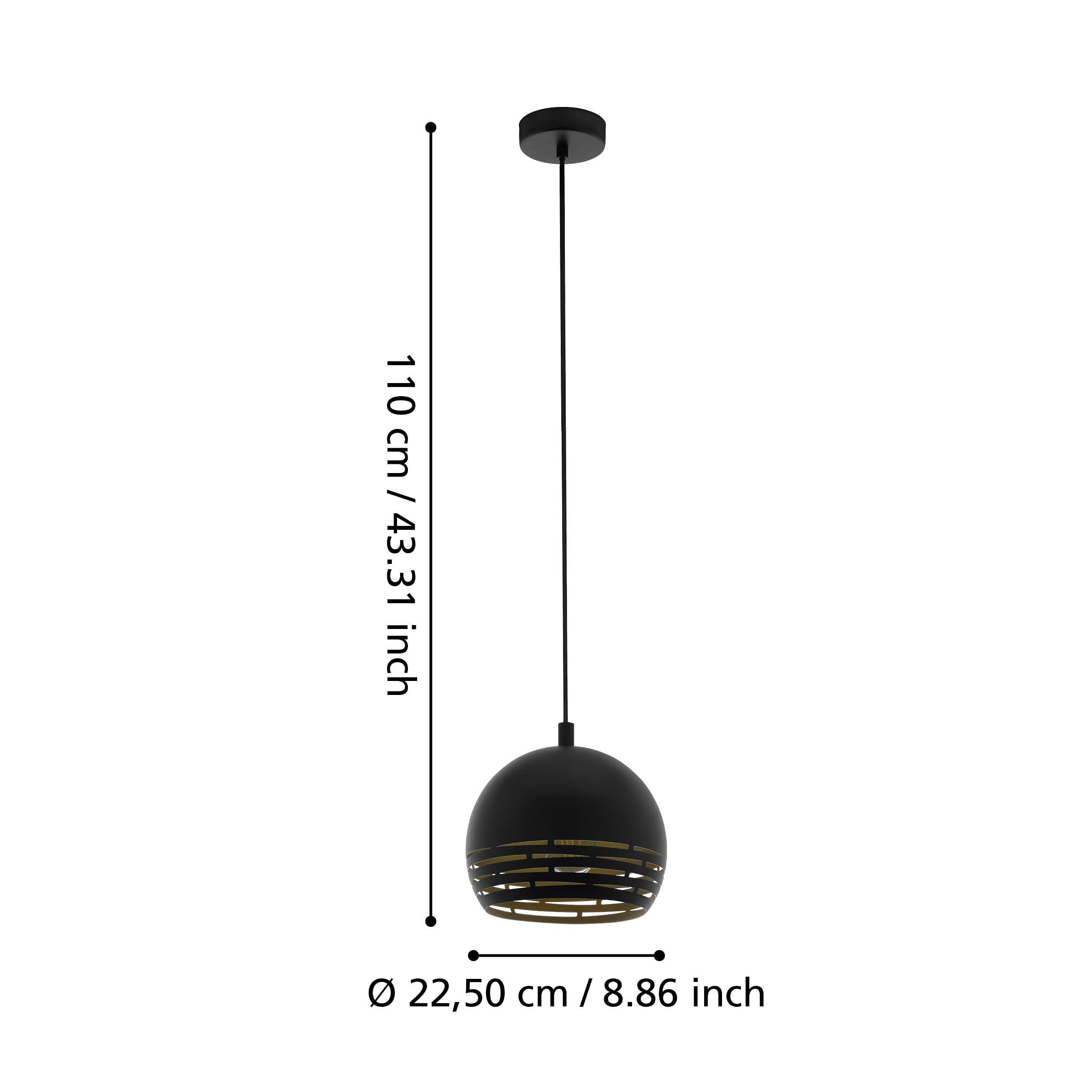 eglo-camastra-pendellampe-e27-schwarz-gold-22-5-cm image 6