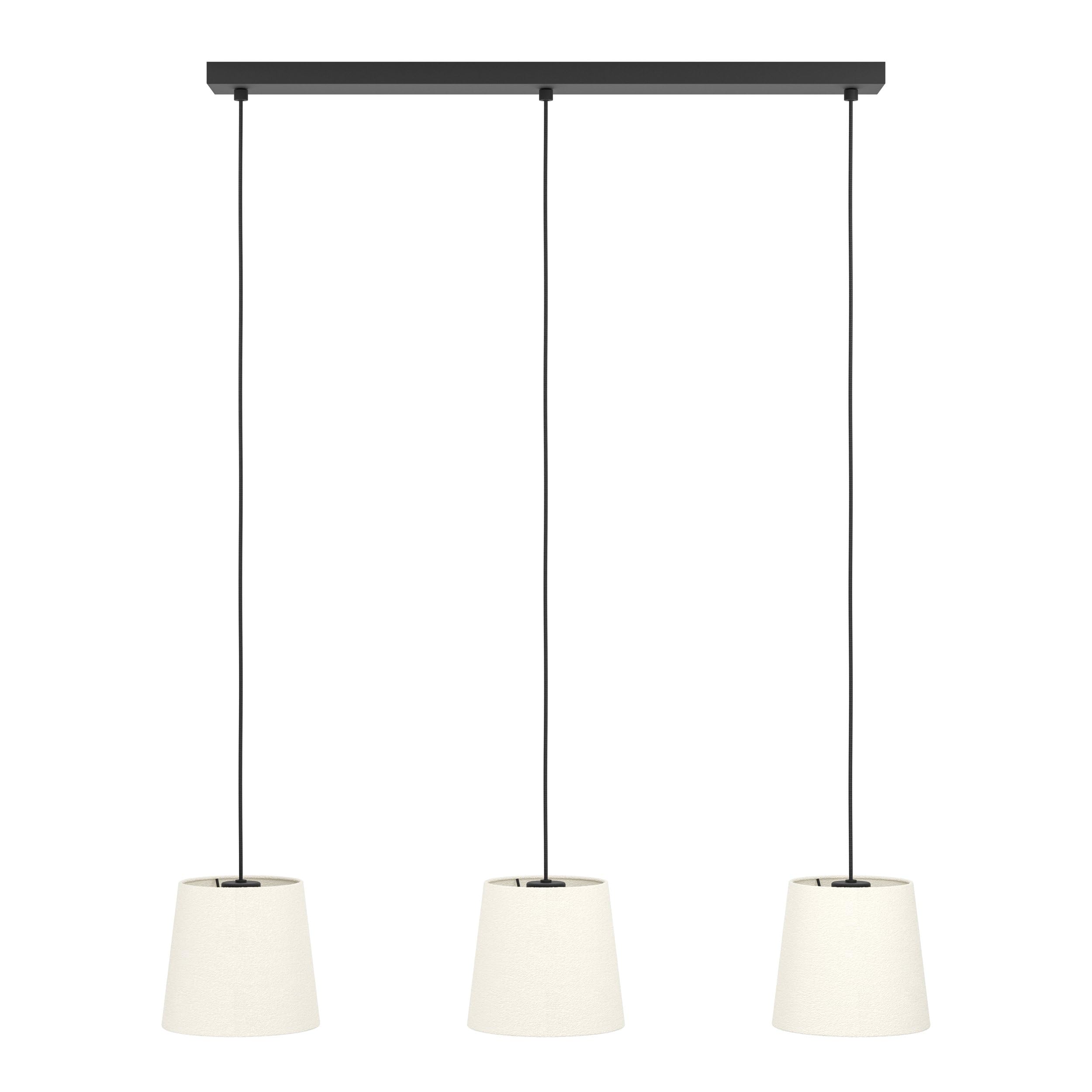 eglo-febres-h-ngelampe-3-flammig-boucl-wei-schwarz-e27-88-cm image 2