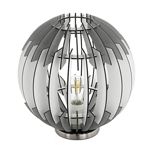 eglo-cossano-tischlampe-vintage-e27-holz-grau-wei image 7