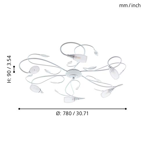 eglo-gerbera-2-led-deckenleuchte-6-flammig-wei-retro-78-cm-g9-warmwei image 8