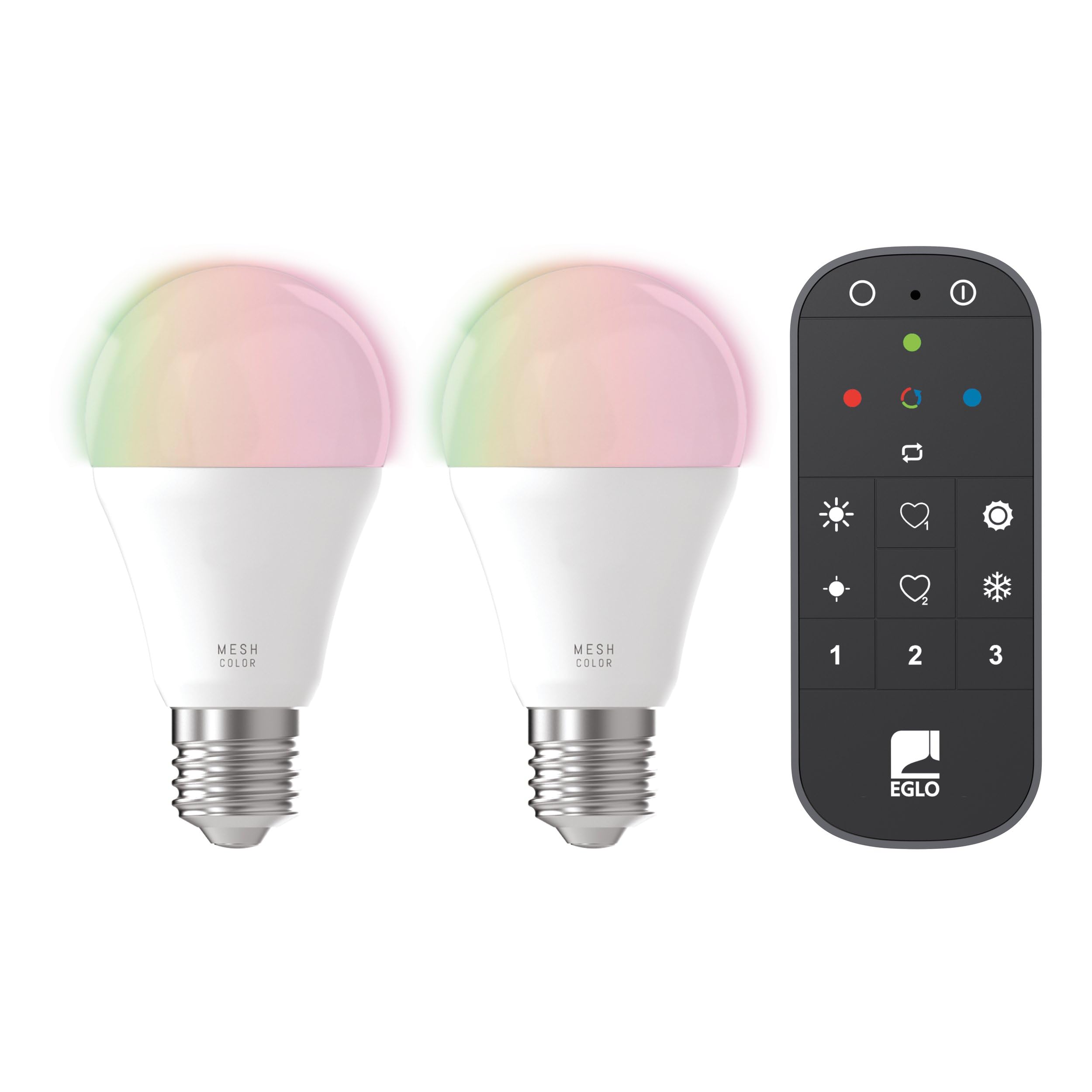 eglo-connect-z-smart-home-led-2er-set-e27-a60-zigbee-matter-rgb-dimmbar-mit-fern image 1