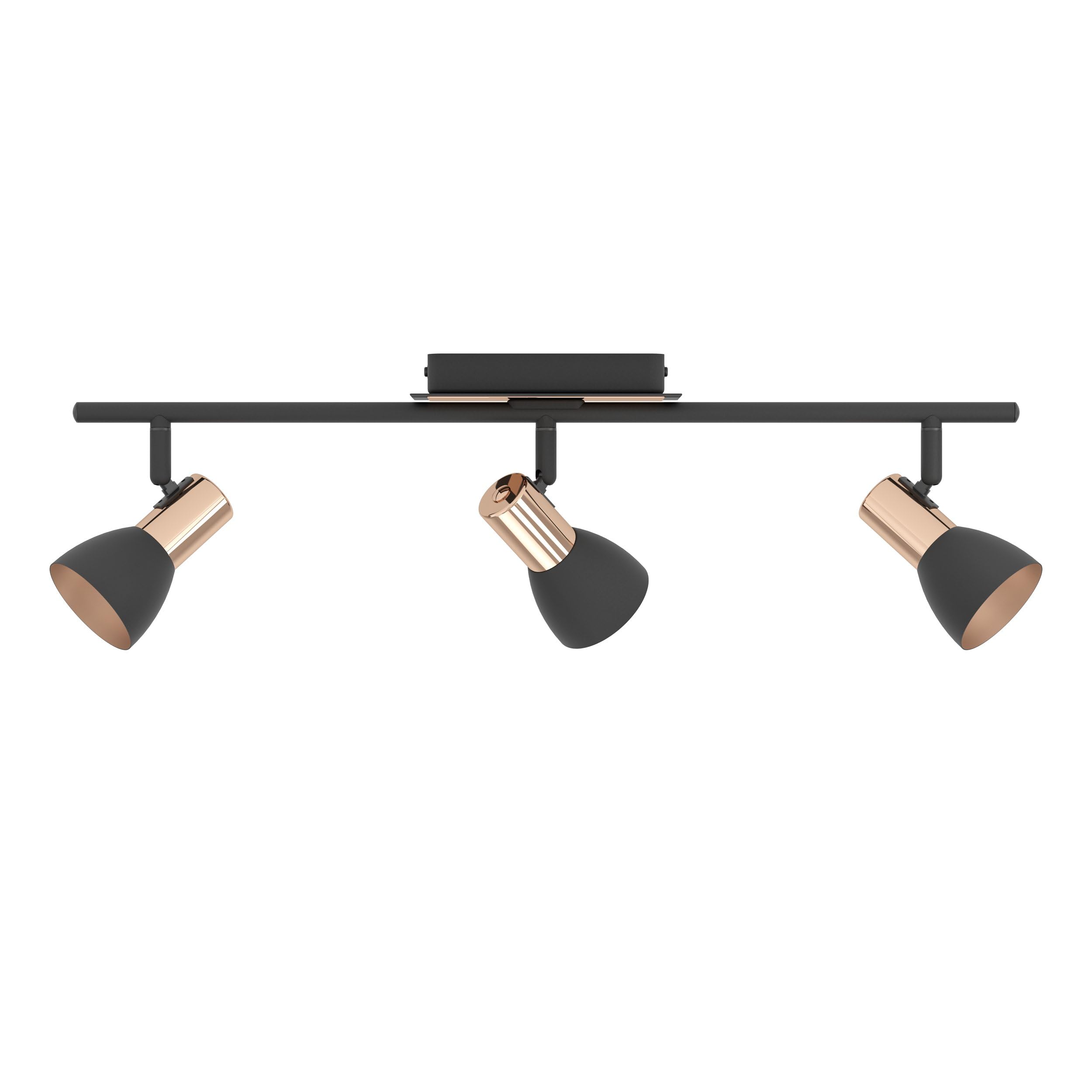eglo-barnham-led-deckenleuchte-3-flammig-deckenstrahler-metall-schwarz-kupfer-58 image 2
