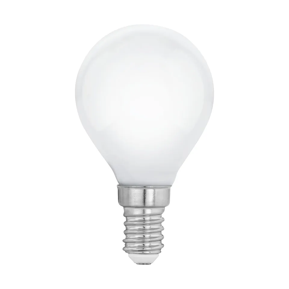 eglo-p45-e14-led-lampe-milky-tropfen-4w-warmwei-2700k image 1