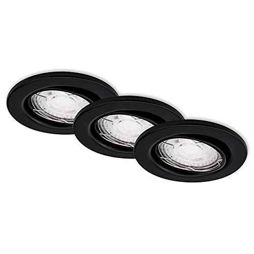 briloner-led-einbauleuchten-3er-set-schwenkbar-gu10-matt-schwarz-ip23 image 8