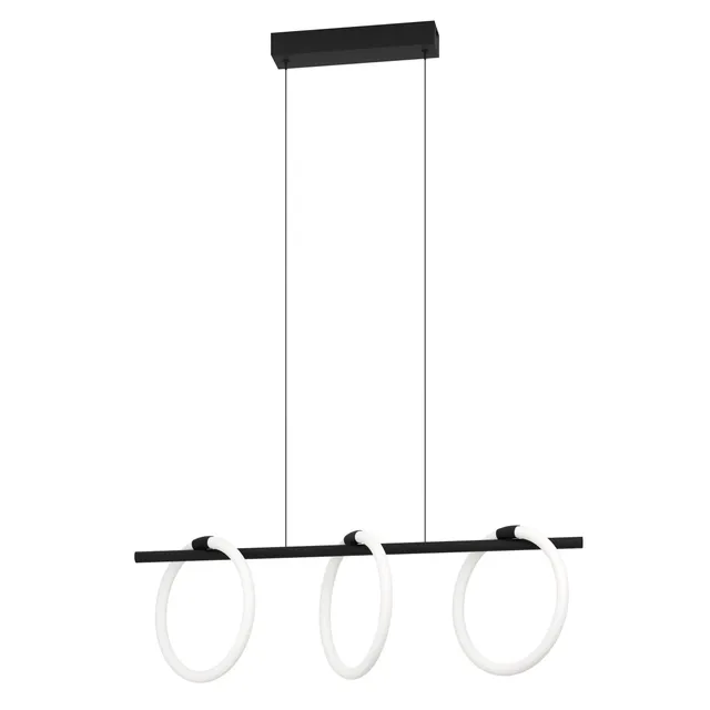 eglo-caranacoa-led-h-ngelampe-3-flammig-78-cm-schwarz-wei-warmwei image 1