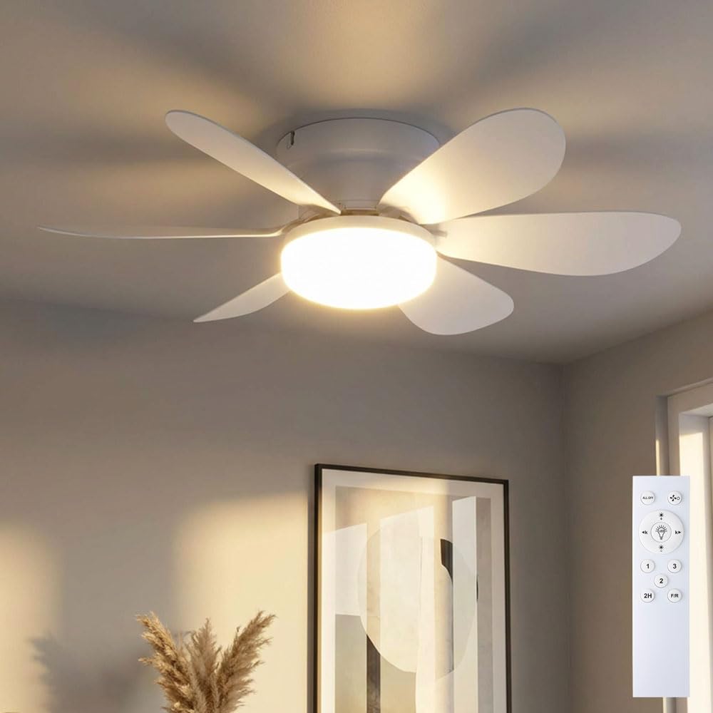 eglo-deckenventilator-mit-led-licht-52-cm-wei-dimmbar-fernbedienung-dc-motor image 2