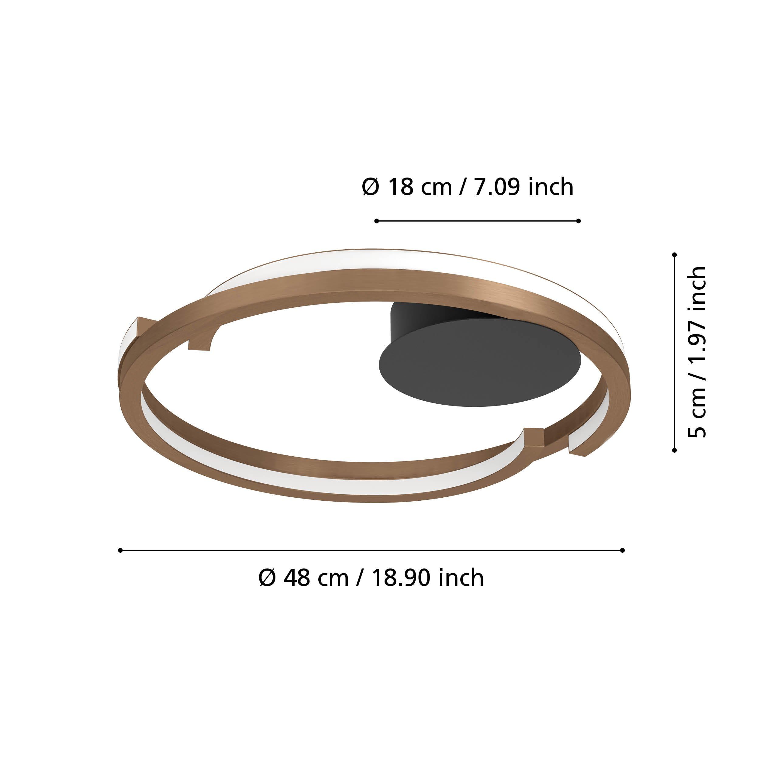 eglo-mezzomonte-led-deckenleuchte-ring-48-cm-bronze-cct-dimmbar-mit-fernbedienun image 8