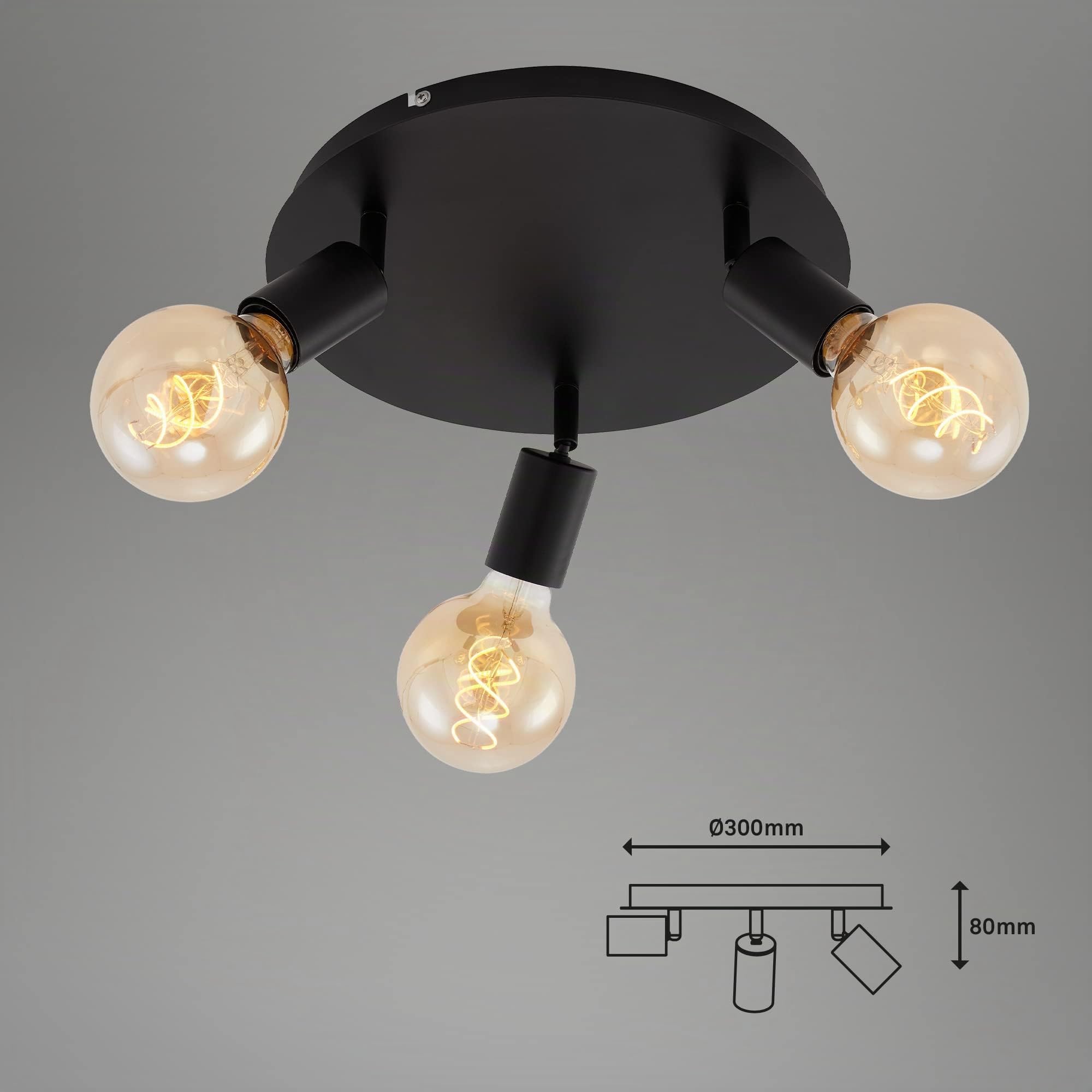 briloner-deckenlampe-vintage-3-flammig-schwenkbar-e27-spot-schwarz-30x8-cm image 6