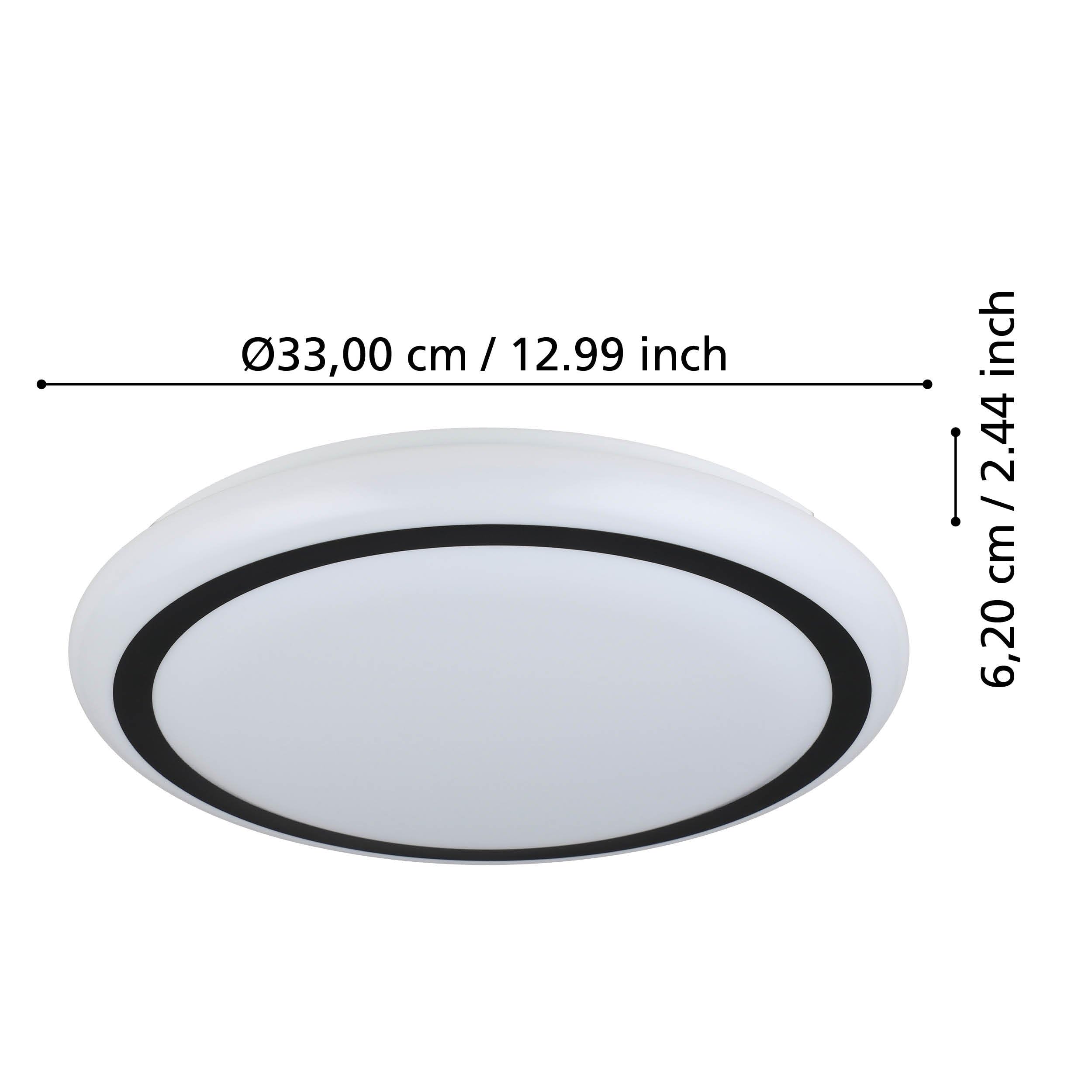 eglo-capasso-led-deckenleuchte-34-cm-wei-schwarz-warmwei image 3