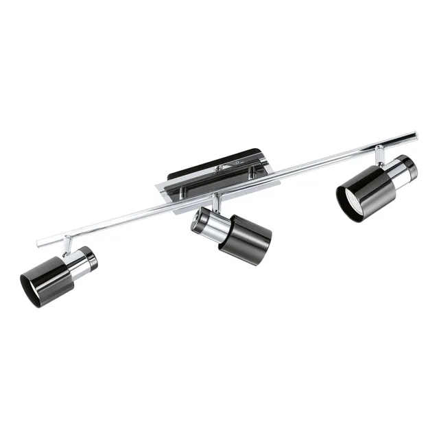 eglo-davida-1-led-deckenlampe-3-flammig-gu10-chrom-nickel-nero image 1