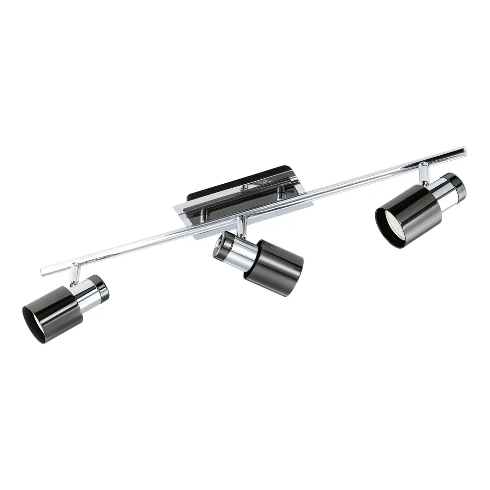eglo-davida-1-led-deckenlampe-3-flammig-gu10-chrom-nickel-nero image 1