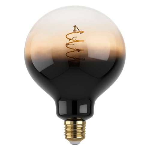 eglo-e27-globe-spiral-led-retro-gl-hbirne-g125-sand-schwarz-dimmbar-4-w-1700-k image 3