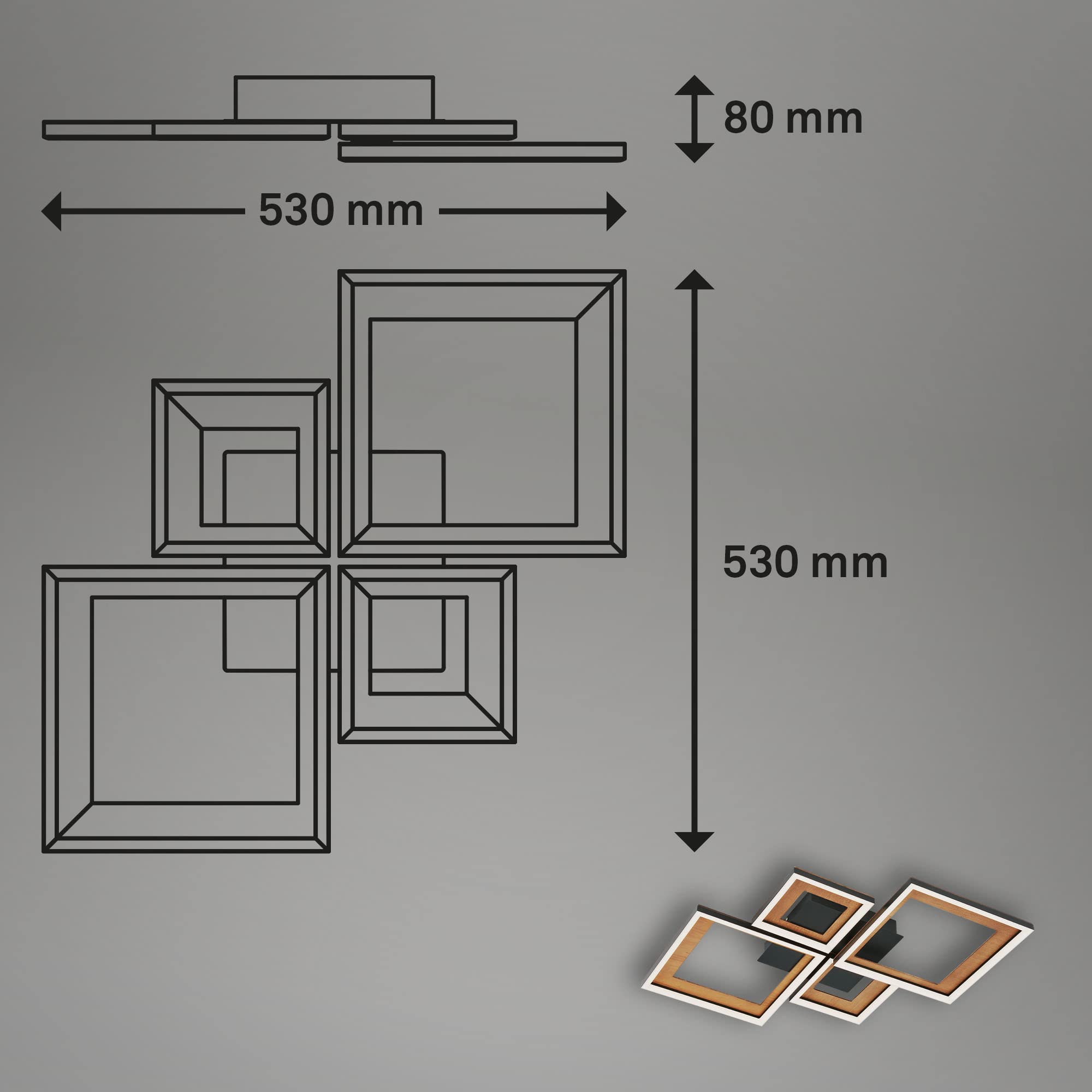 briloner-3727-015-led-deckenleuchte-frame-schwenkbare-4-flammige-deckenlampe-530 image 7