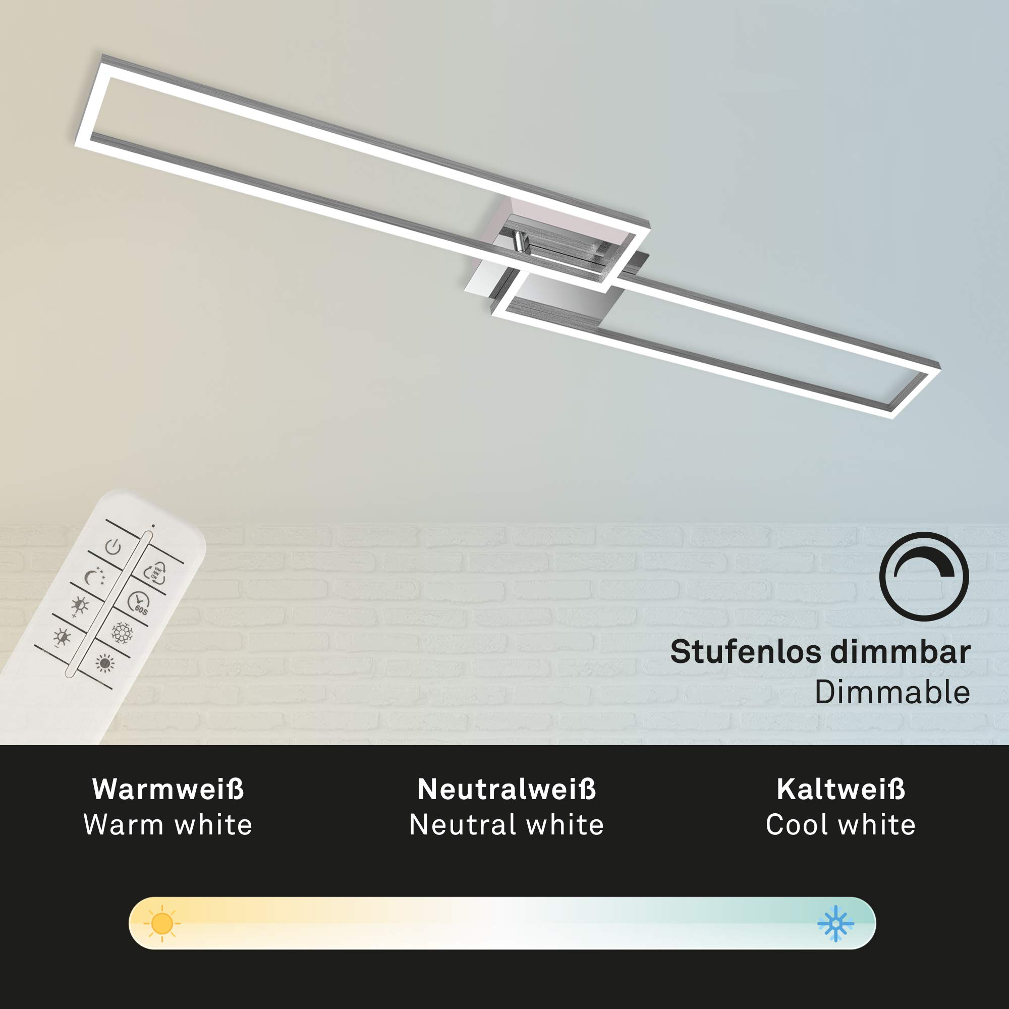 briloner-led-deckenlampe-dimmbar-fernbedienung-cct-110x25x8-cm-chrom-alu image 3