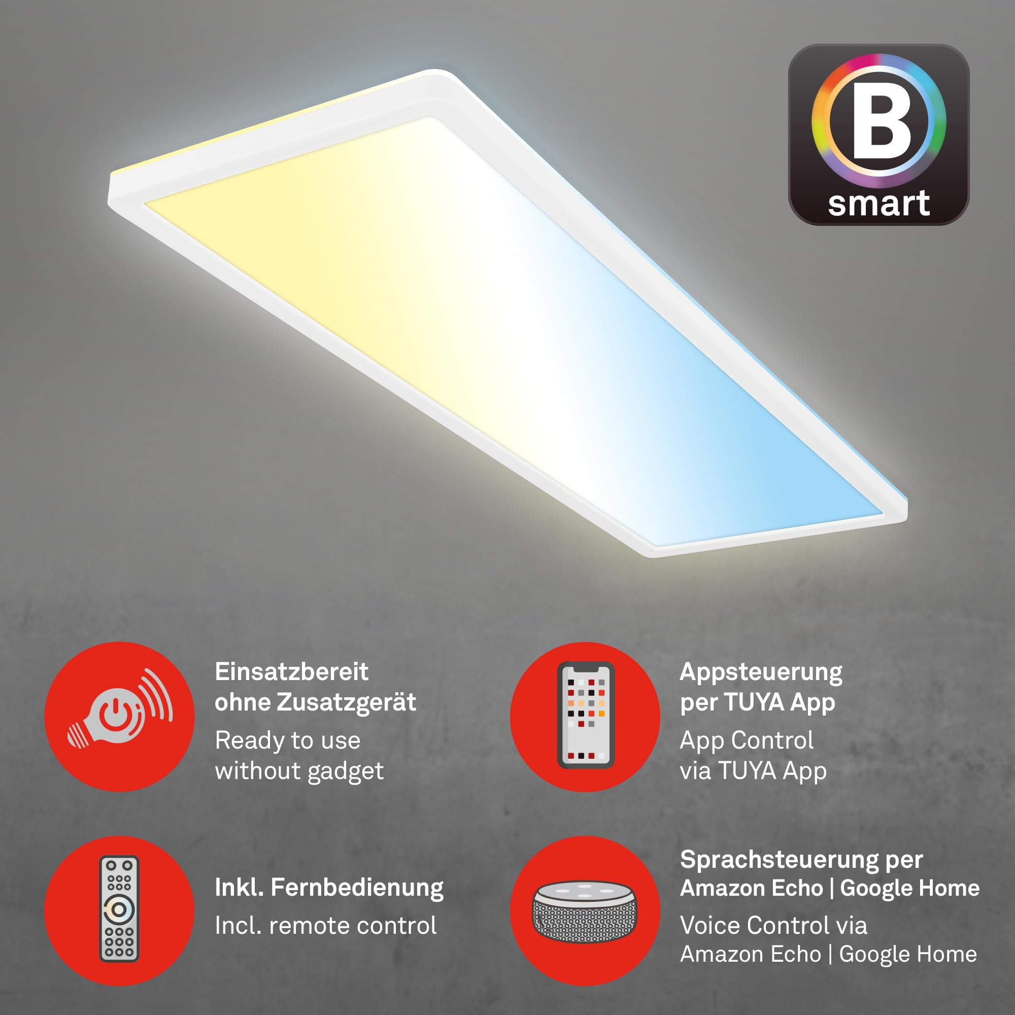 briloner-led-deckenlampe-flach-smart-home-22w-3000lm-cct-app-sprache-wei-58cm image 4
