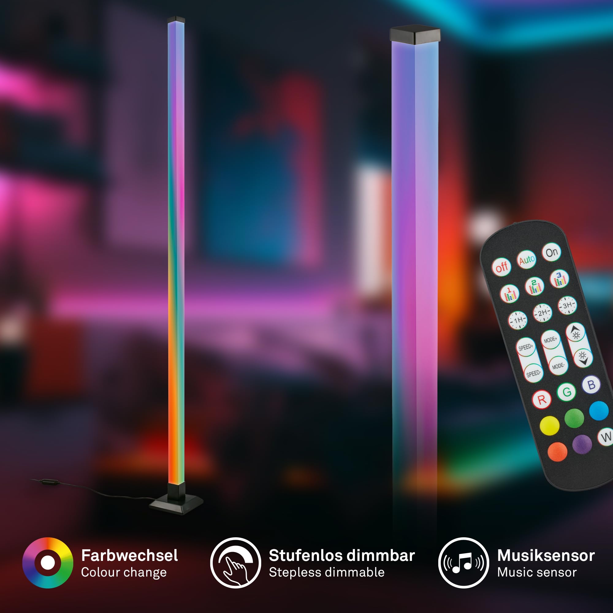 briloner-led-stehlampe-rgbic-w-mit-fernbedienung-dimmbar-musikfunktion-schwarz-1 image 2