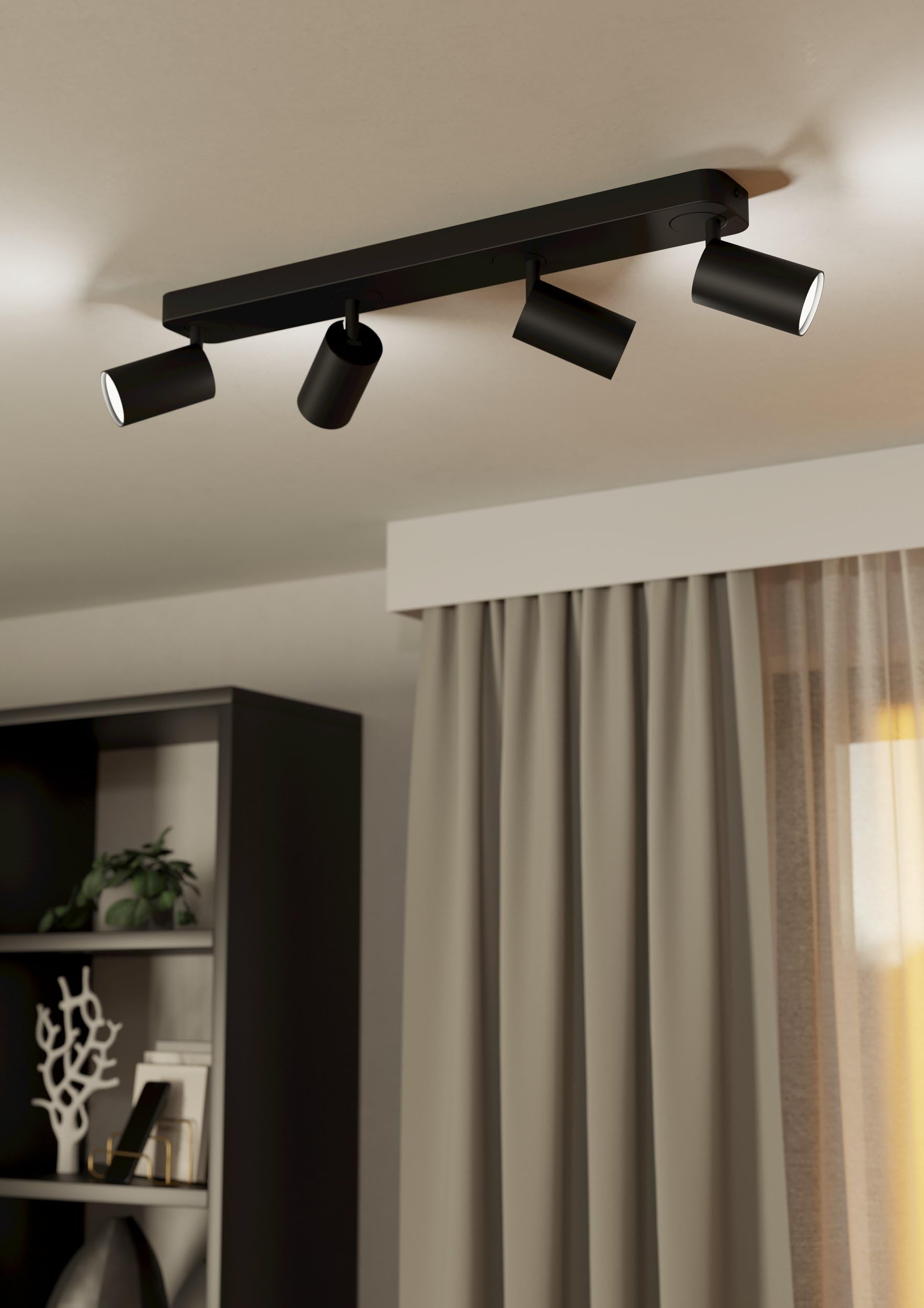 eglo-connect-z-telimbela-z-smart-led-decken-spot-4-flammig-schwarz-rgb-zigbee image 2
