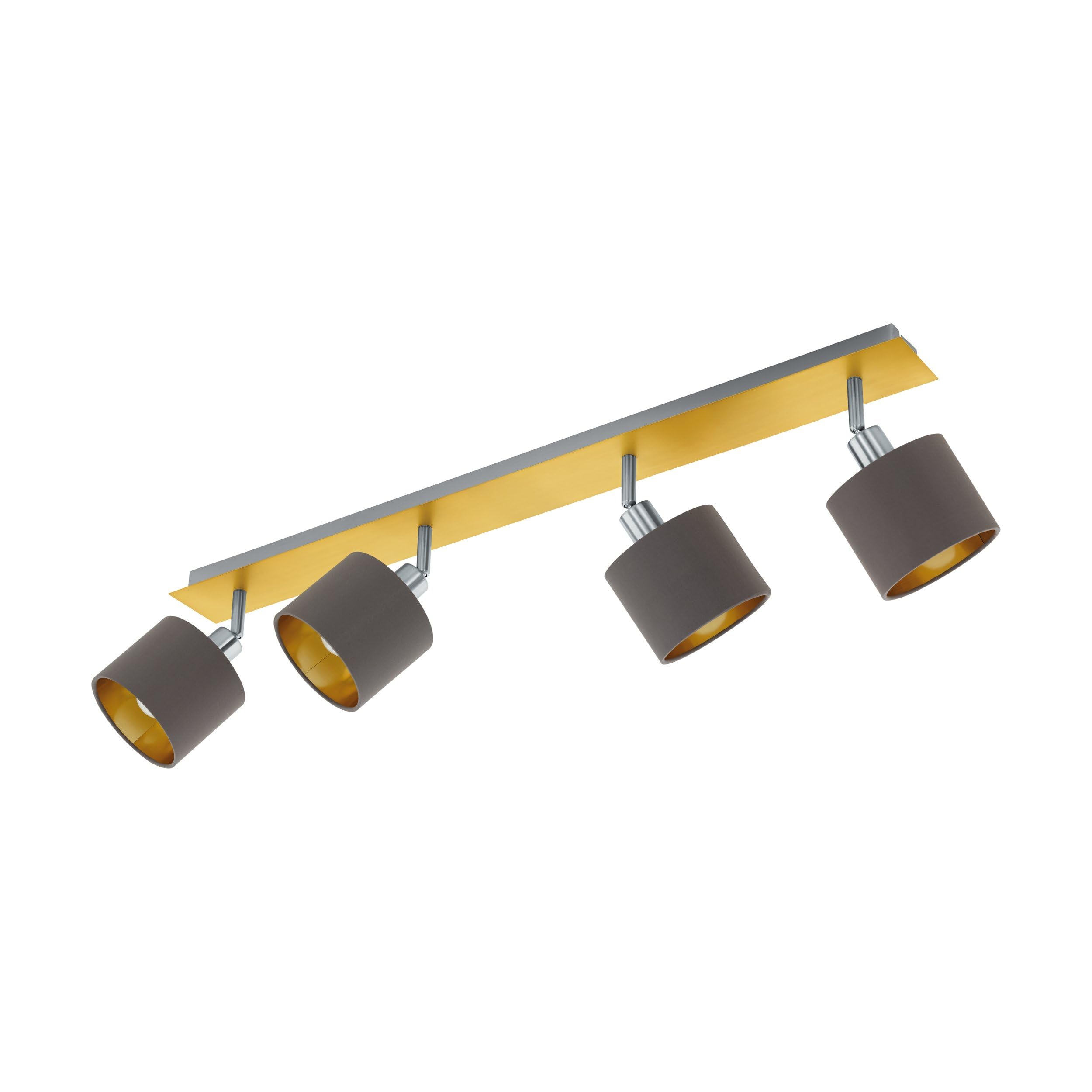 eglo-valbiano-deckenlampe-4-flammig-e14-messing-textil image 1