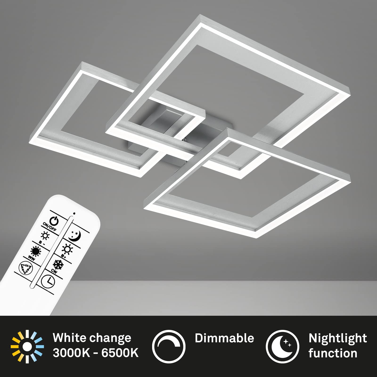 briloner-led-deckenleuchte-dimmbar-40w-schwenkbar-aluminium-geb-rstet-mit-fernbe image 2