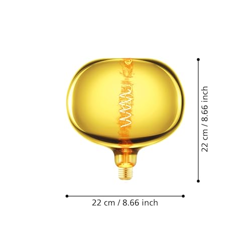 eglo-big-size-apfel-e27-led-spiral-vintage-gold-bedampft-dimmbar-4w-40lm-1900k-2 image 7