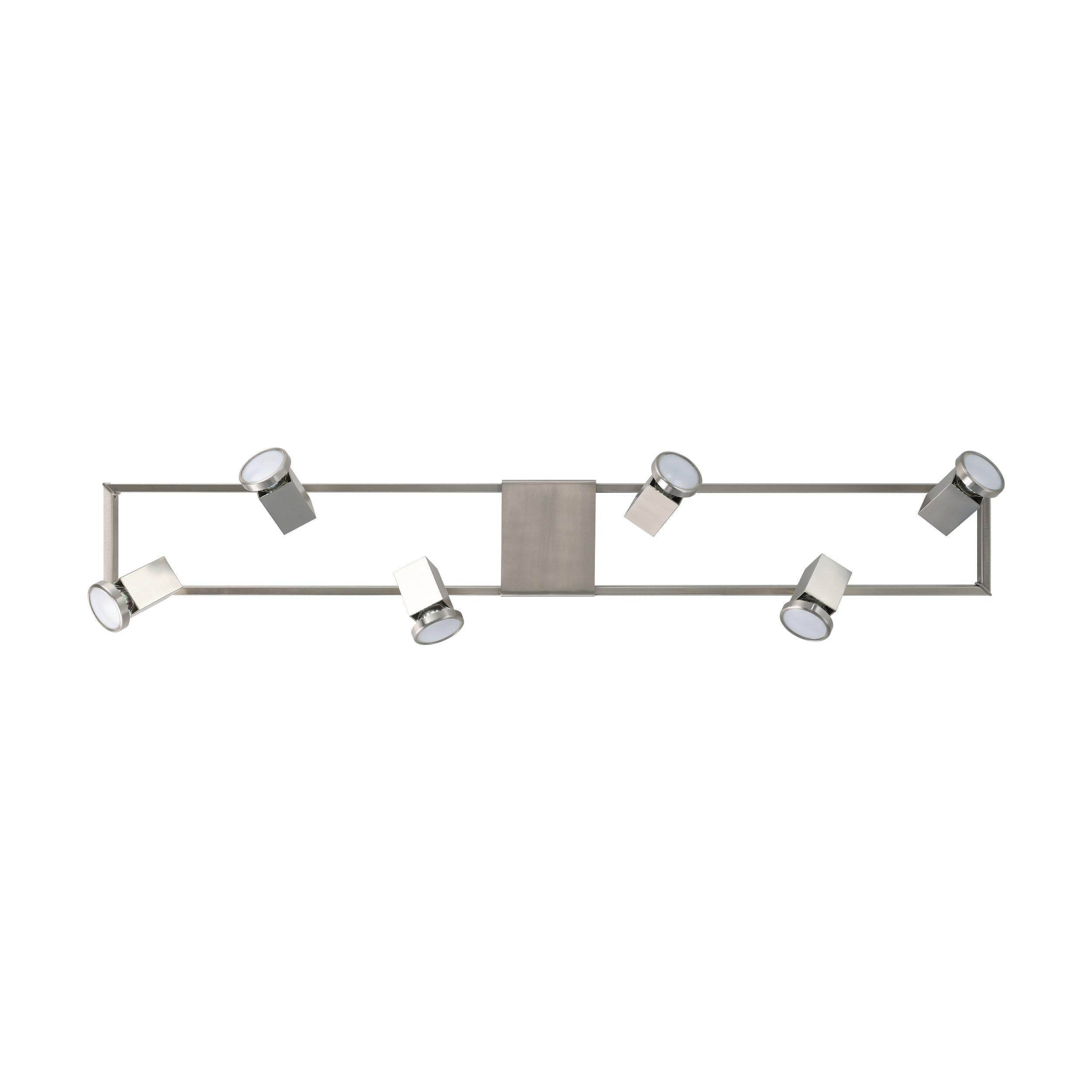 eglo-zeraco-led-deckenstrahler-6-flammig-silber-gu10 image 2
