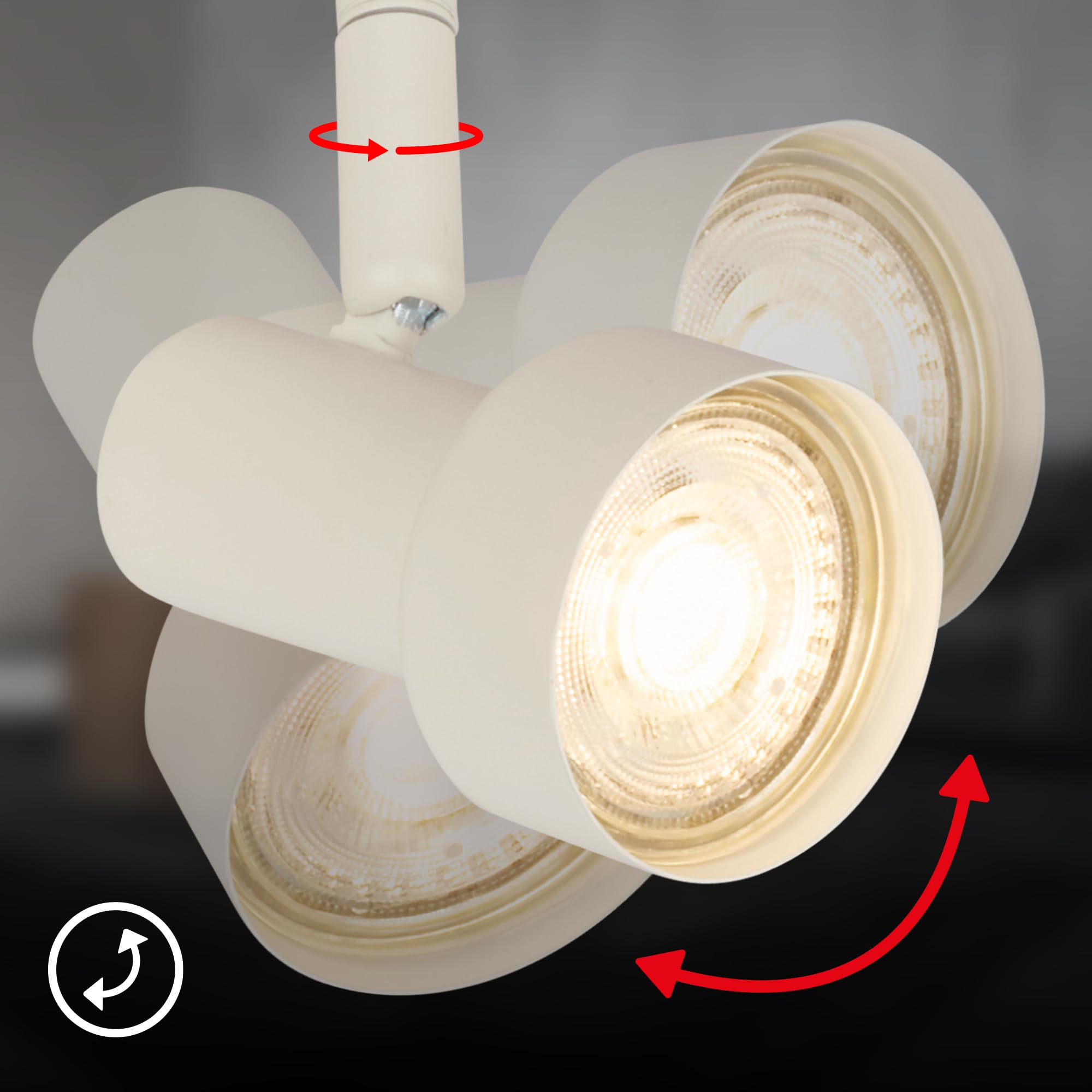 briloner-deckenlampe-schwenkbar-2-flammig-gu10-deckenstrahler-altwei-27-5-cm image 5