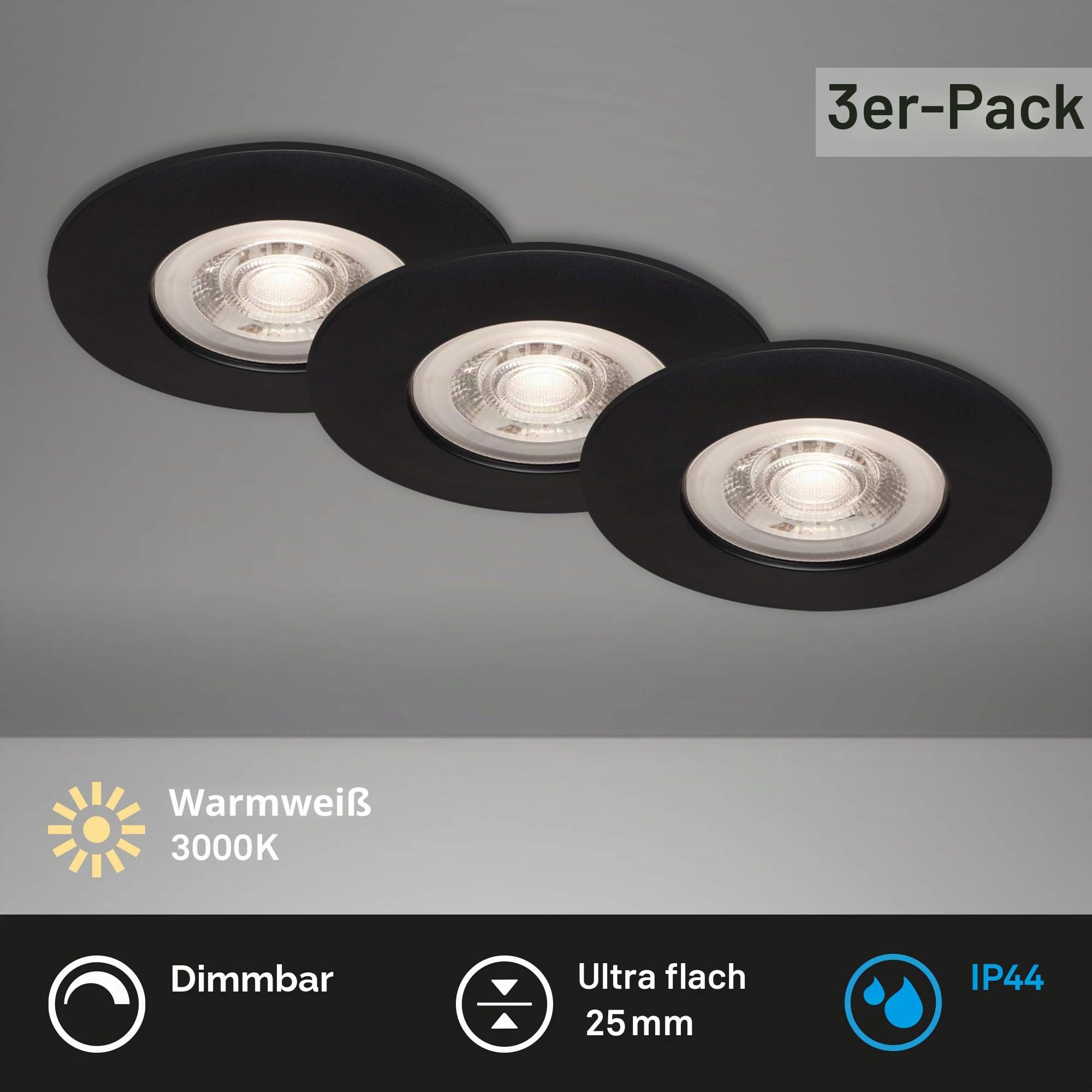 briloner-7047-035-led-einbauleuchten-3er-set-schwarz-matt-dimmbar-5w-3000k image 2
