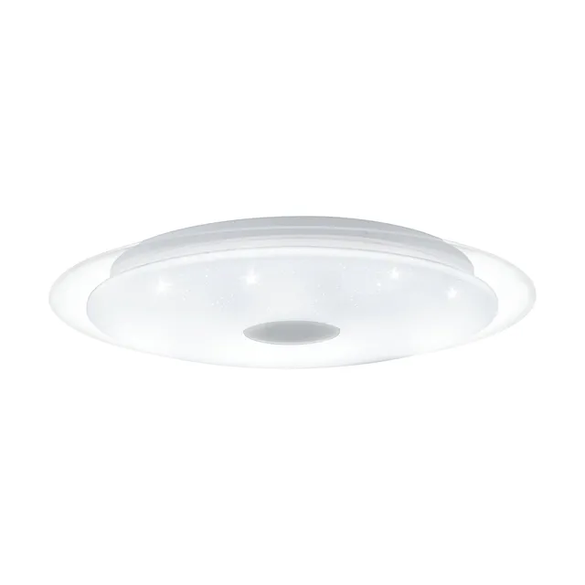 eglo-led-deckenleuchte-lanciano-1-40-cm-mit-fernbedienung-und-kristall-effekt image 1