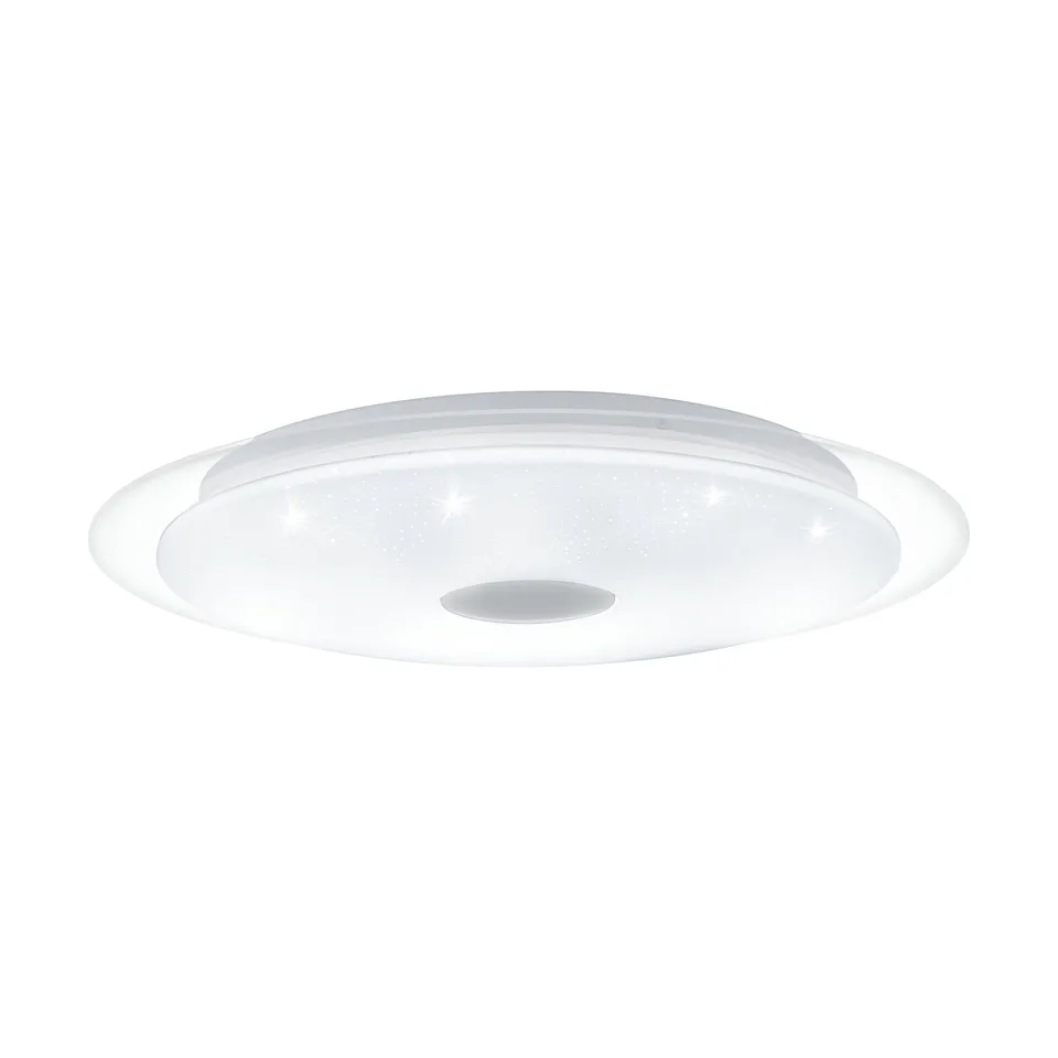 eglo-led-deckenleuchte-lanciano-1-40-cm-mit-fernbedienung-und-kristall-effekt image 1