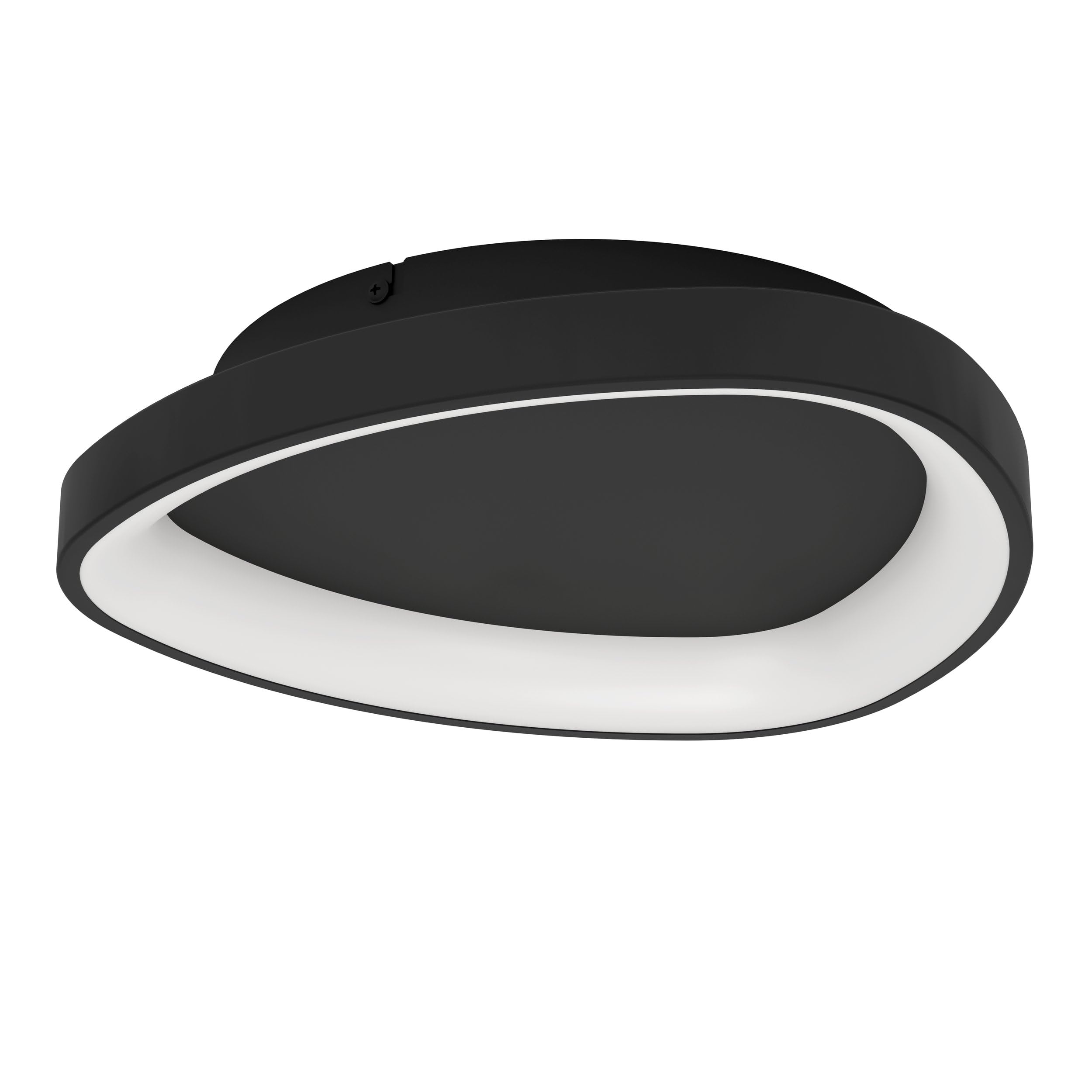 eglo-loretello-led-deckenleuchte-dreieckig-35-cm-dimmbar-mit-fernbedienung-schwa image 1