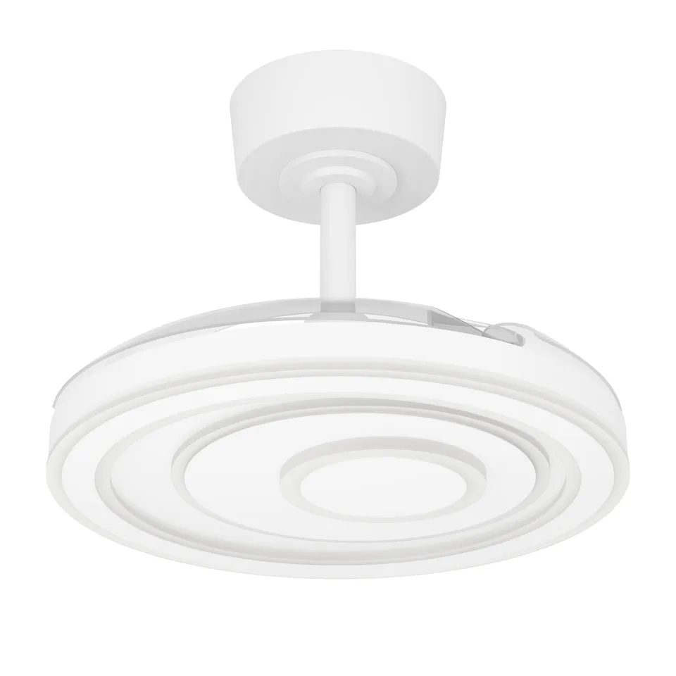 eglo-riomaggiore-led-deckenventilator-wei-77-cm-einziehbar-dimmbar image 1