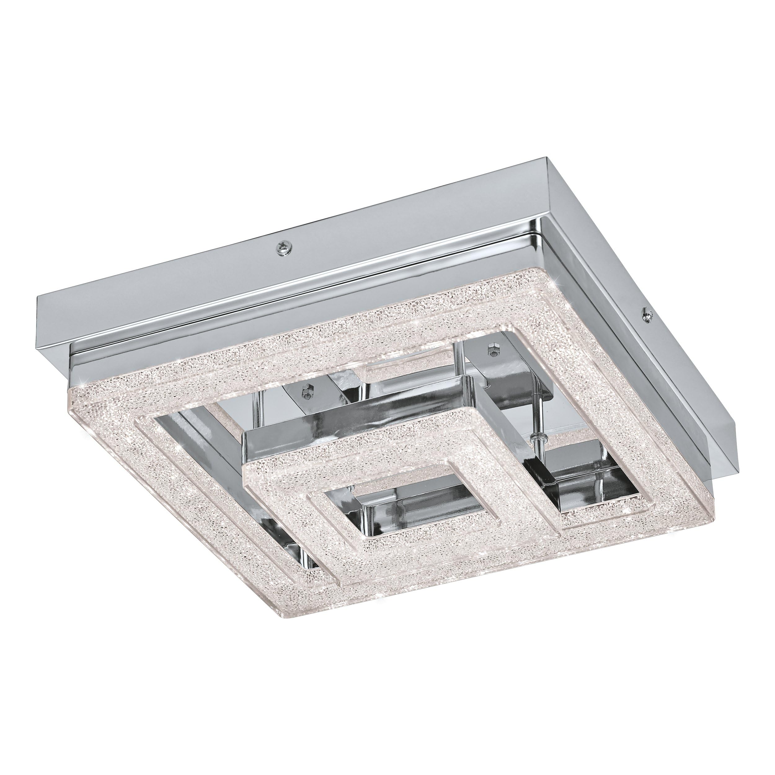 eglo-fradelo-led-deckenleuchte-2-flammig-chrom-mit-kristall-warmwei image 1