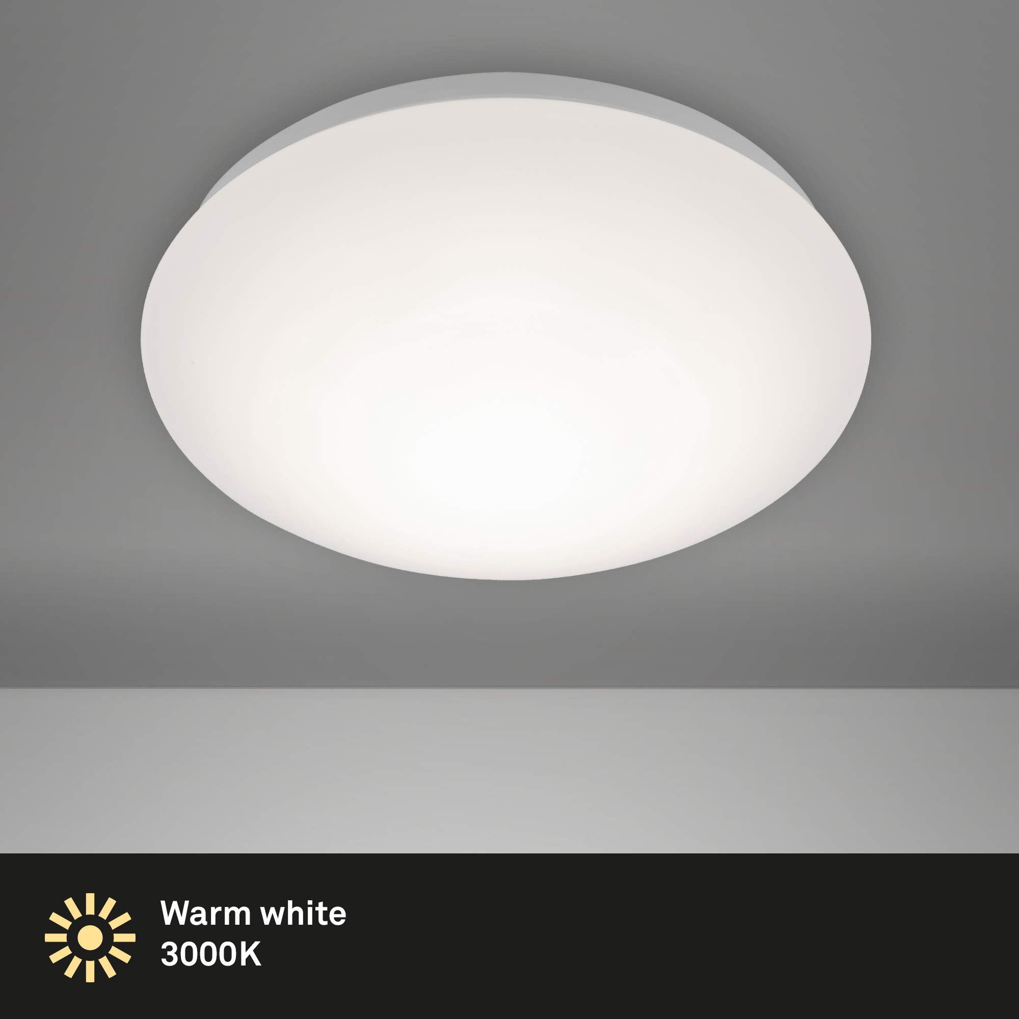 briloner-led-deckenleuchte-rund-12w-1200lm-warmwei-28-cm-wei image 2