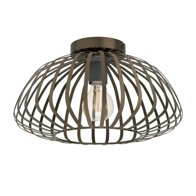 eglo-espinal-deckenlampe-bronze-metall-e27-38-5-cm image 1