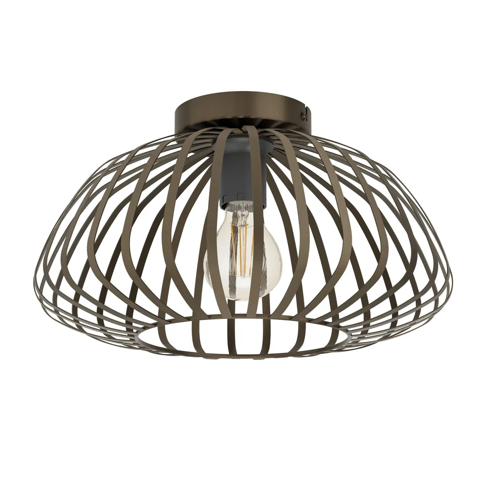 eglo-espinal-deckenlampe-bronze-metall-e27-38-5-cm image 1