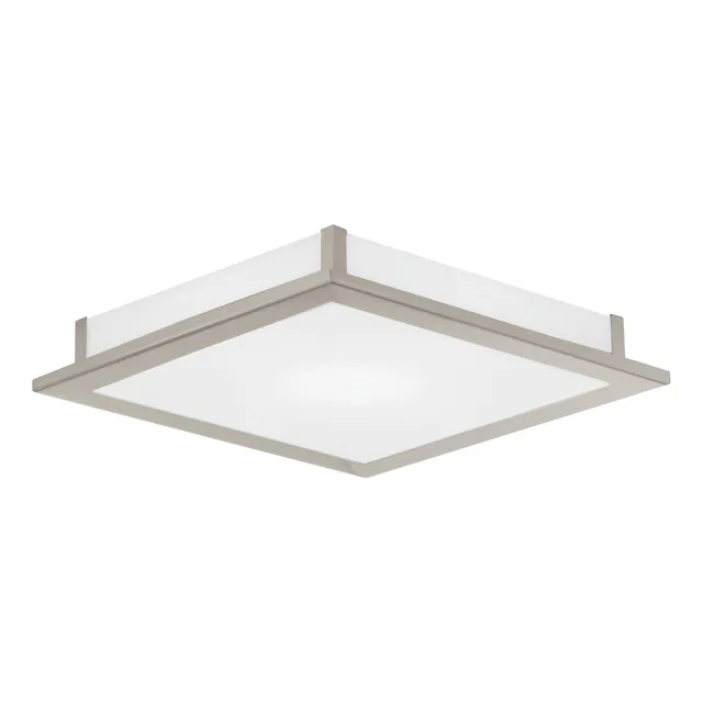 eglo-auriga-deckenleuchte-38-5-x-38-5-cm-stahl-nickel-matt-glas-satiniert-wei-4x image 1