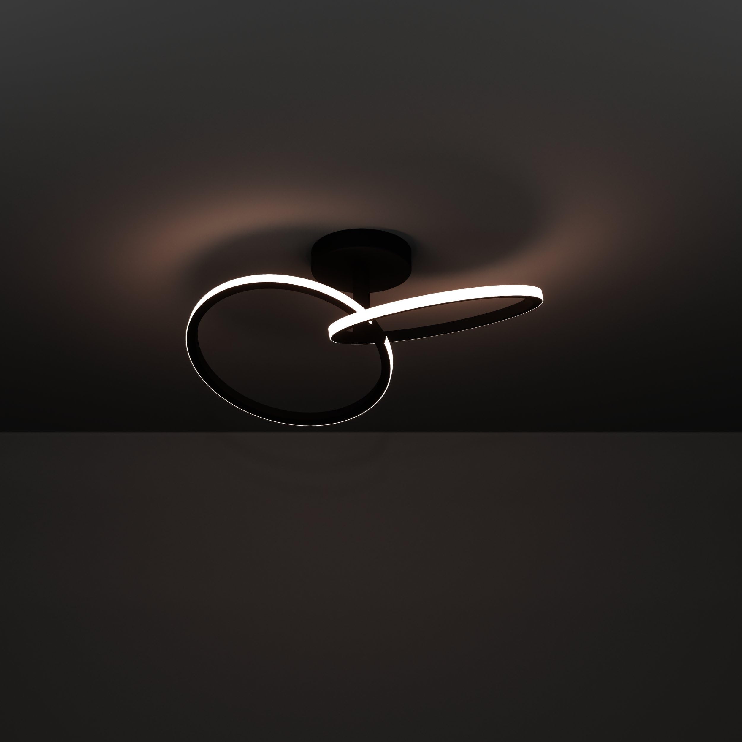 eglo-congiunti-led-deckenleuchte-ringe-schwarz-cct-dimmbar-12w image 2