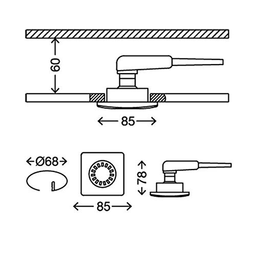 briloner-led-einbaustrahler-3er-set-gu10-schwenkbar-ip44-wei-bad image 6