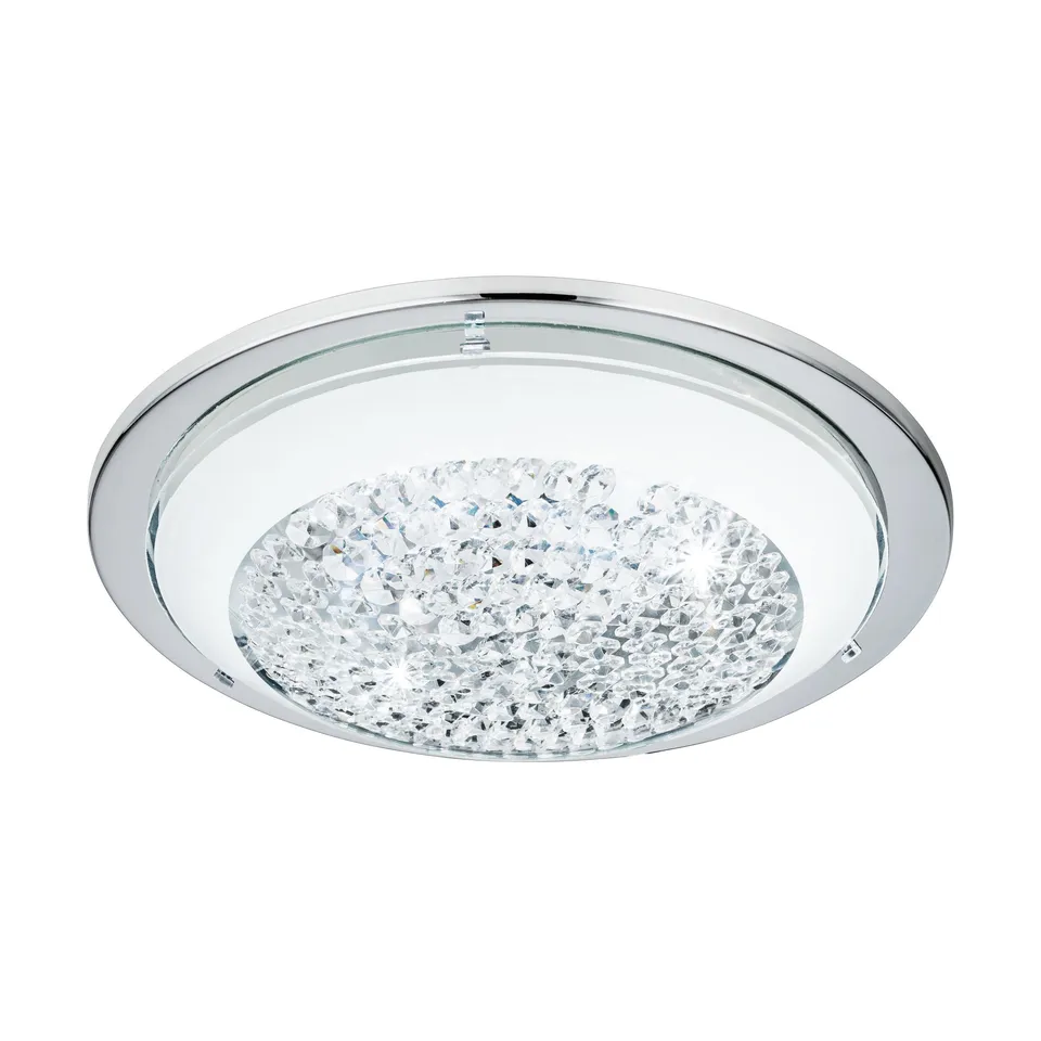 eglo-acolla-led-deckenleuchte-29-cm-chrom-wei-mit-kristall image 1