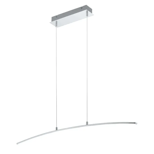 eglo-pendellampe-lasana-1-flammig-led-14w-1400lm-chrom-wei-90cm image 1
