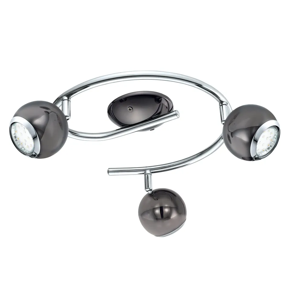 eglo-bimeda-deckenleuchte-3-flammig-nickel-nero-chrom-gu10 image 1