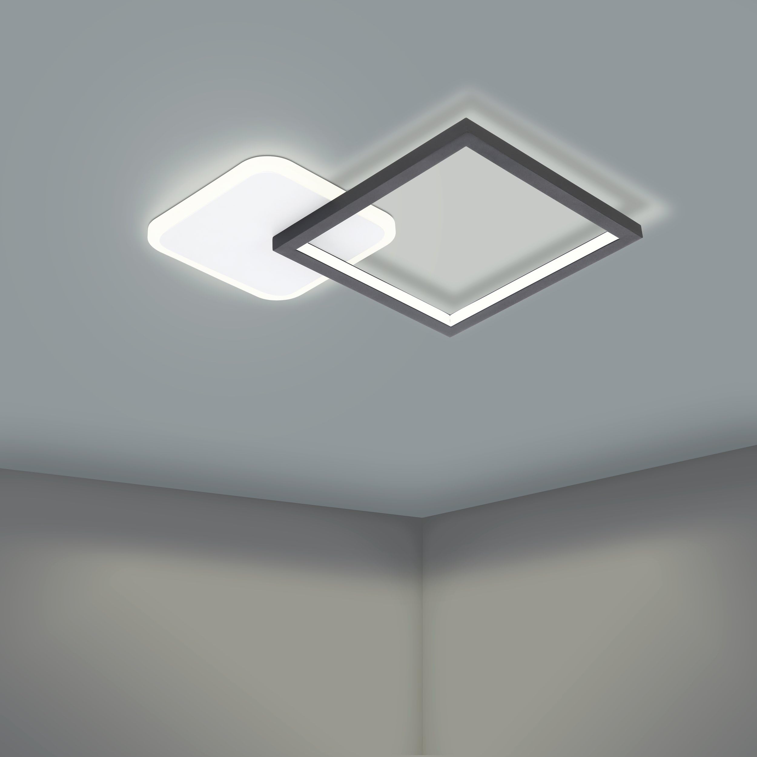 eglo-gafares-dimmbare-led-deckenleuchte-33x33cm-mit-fernbedienung-wei-schwarz image 3