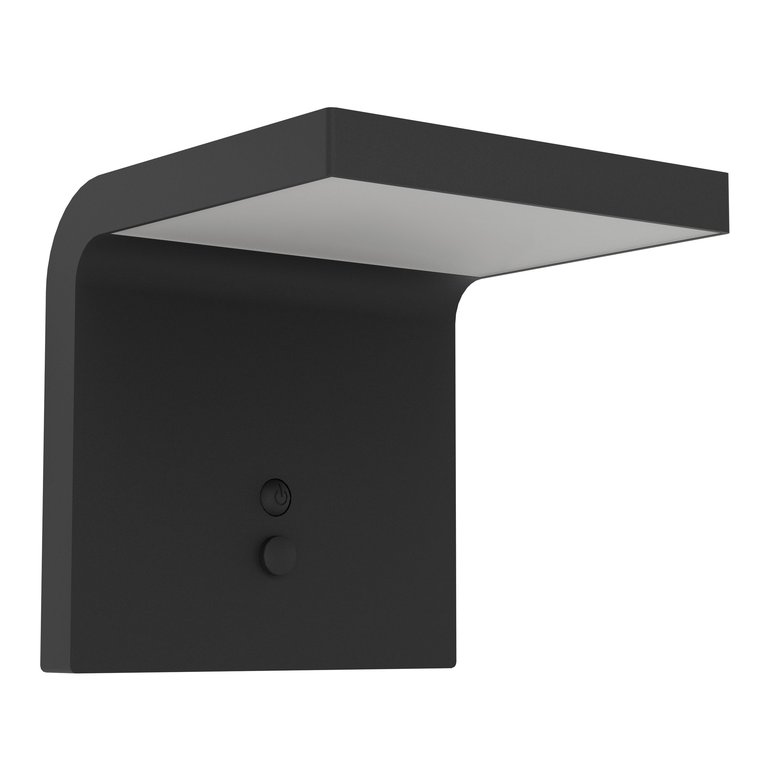 eglo-spiante-solar-wandlampe-au-en-mit-bewegungsmelder-ip44-schwarz image 1