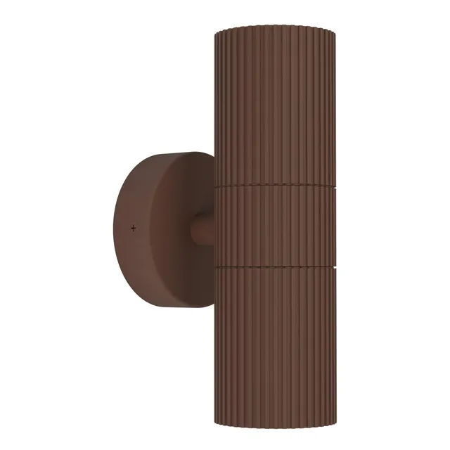 eglo-tomelloso-au-en-wandleuchte-up-down-gu10-ip44-aluminium-rostfarben image 1
