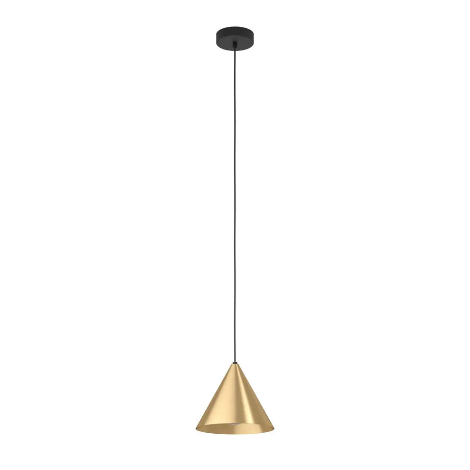 eglo-narices-pendelleuchte-e27-messing-geb-rstet-gold-schwarz image 1