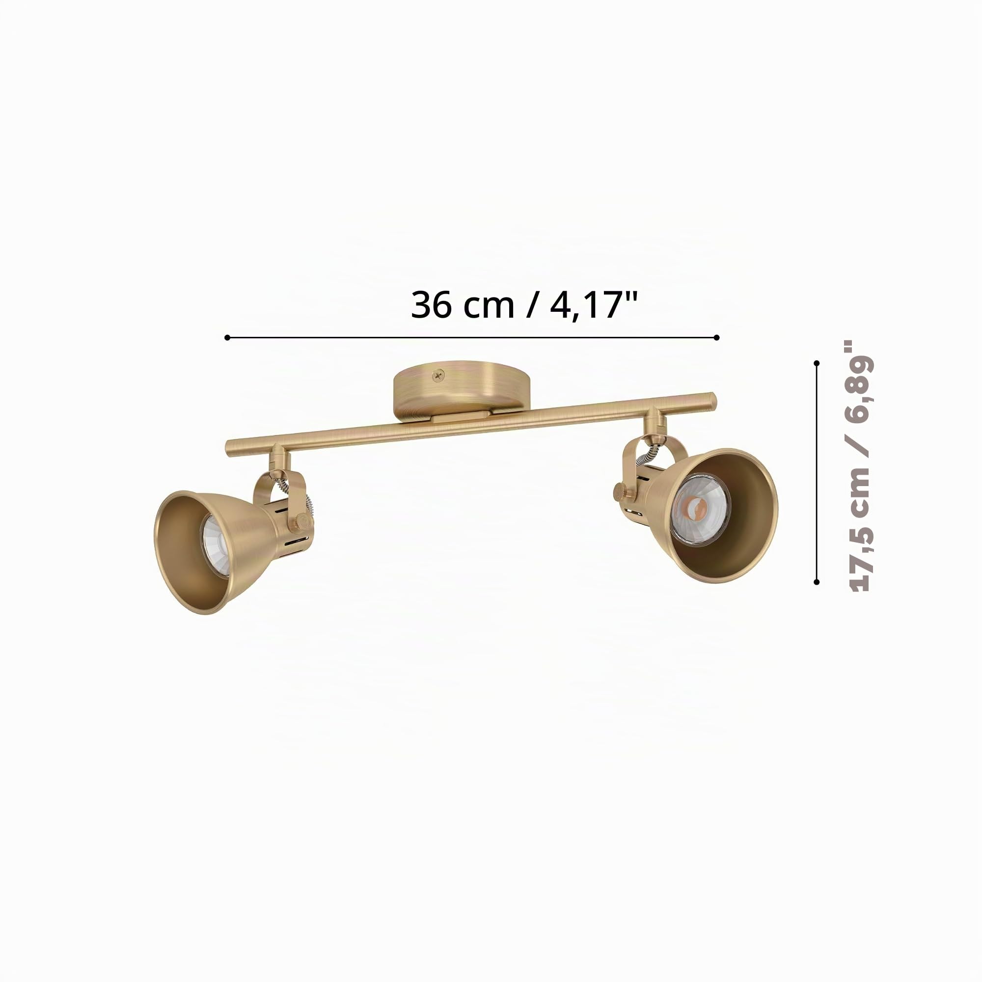 eglo-seras-led-deckenleuchte-2-flammig-schwenkbar-messing-gu10-warmwei image 3