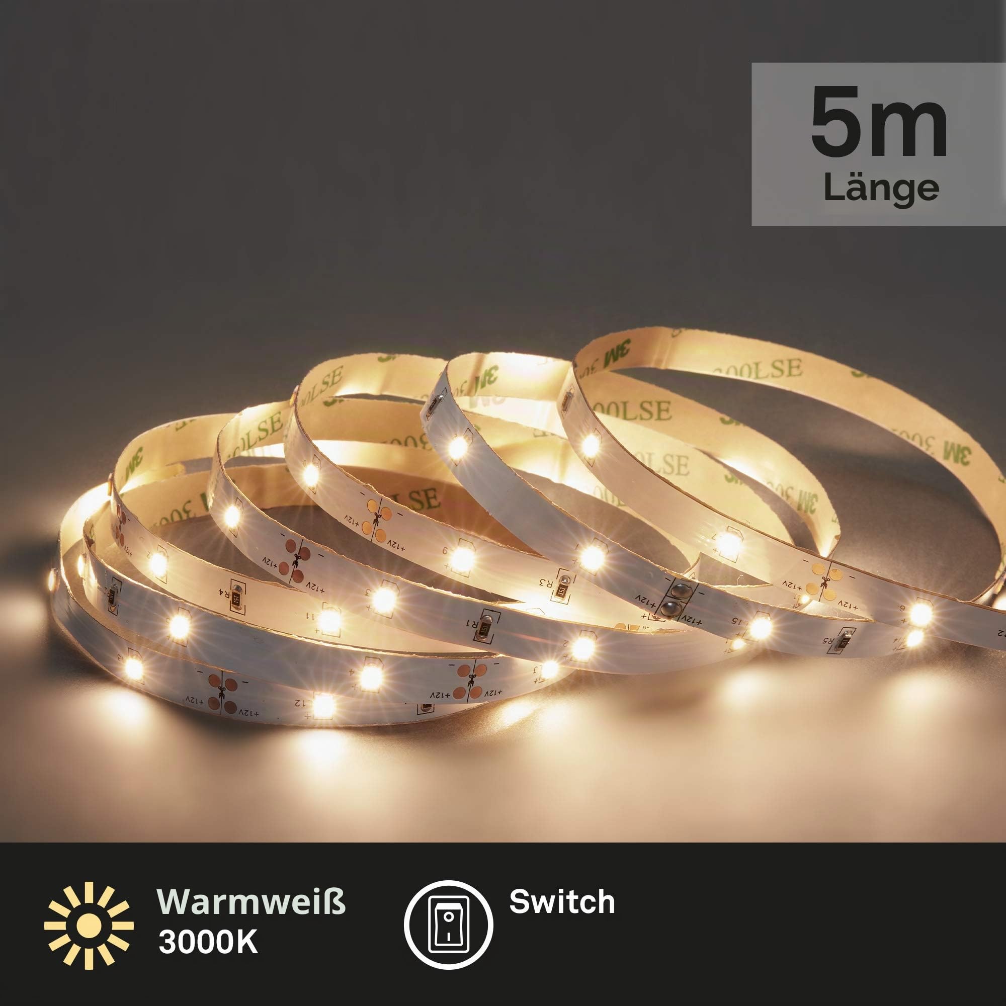 briloner-led-band-5-m-selbstklebend-warmwei-mit-ein-aus-schalter-ip20 image 2