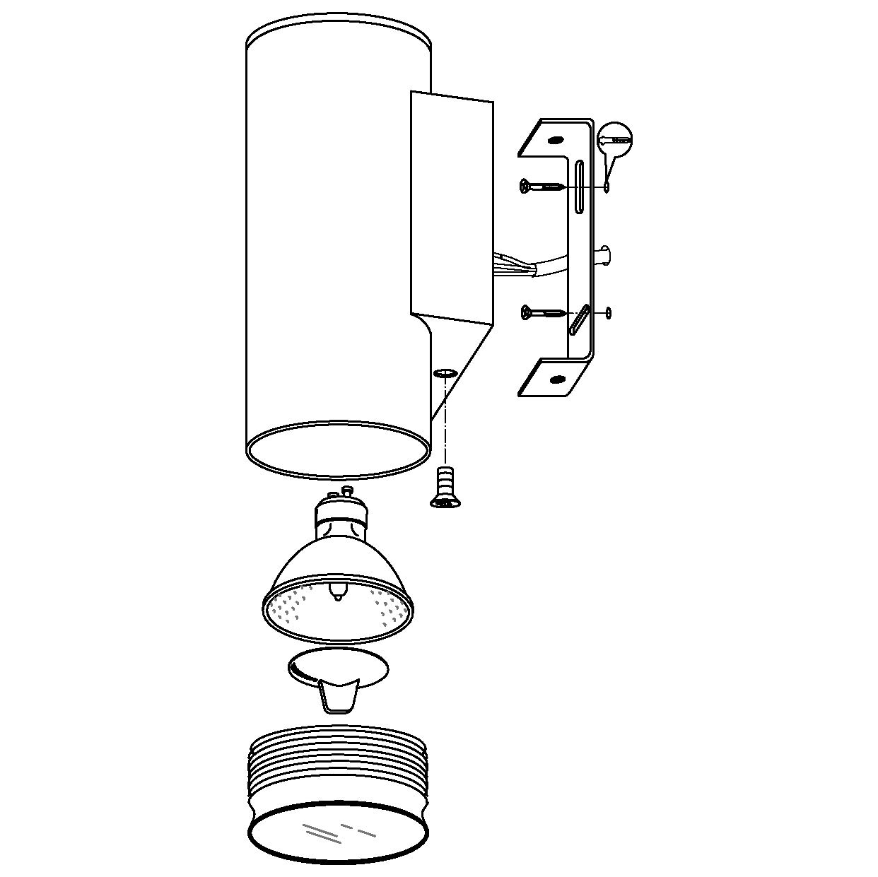eglo-riga-led-au-en-wandleuchte-2-flammig-up-down-ip44-gu10-inklusive image 8