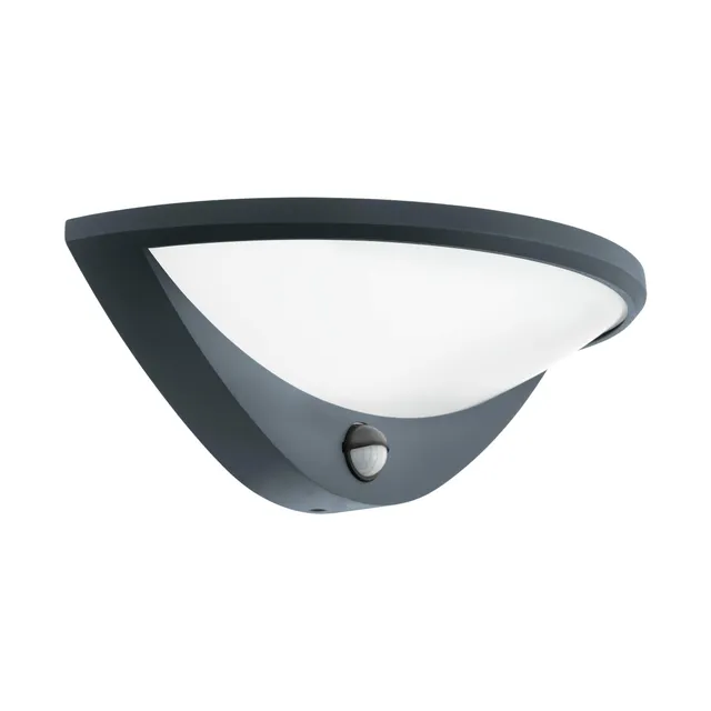 eglo-belcreda-1-led-au-en-wandleuchte-mit-bewegungssensor-anthrazit-wei-ip44 image 1
