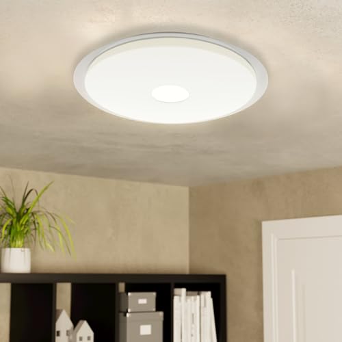 eglo-igroka-1-led-deckenleuchte-46-5-cm-kristall-effekt-dimmbar-per-fernbedienun image 5